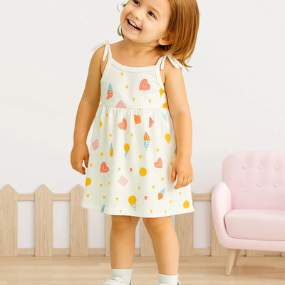 Premium Extra Soft Muslin Baby Girls Frock | Assorted Cute Prints
