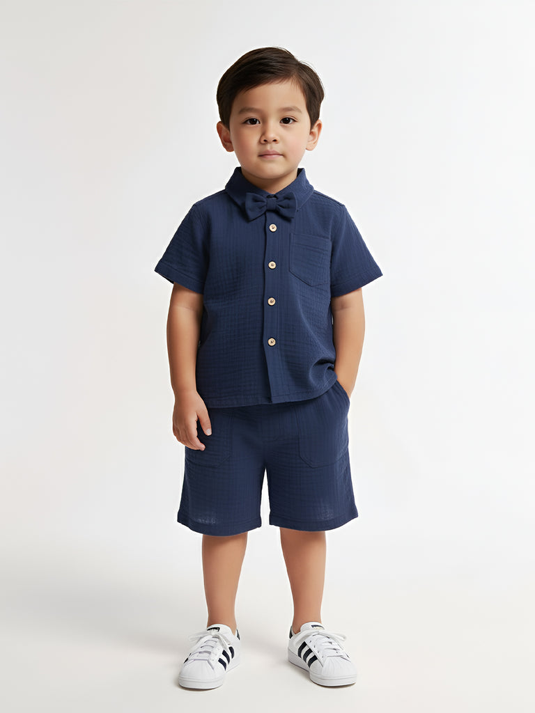 Light Linen Shirt & Pant Grey Co-ord Set