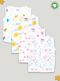 Extra Soft Muslin Cotton Jhabla Cloth for Baby | Space, Sun, Star and Mickey Print | Print May Vary