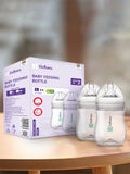 Kidbea Natural Milk Feeding Bottle, BPA-Free, Soft Nipple, Anti-Colic Design, 270ML X 2, Pack 2 Bottle