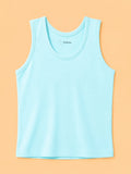 BambooTEC™ Boys Bamboo Fabric Aqua Blue Solid Vest