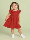 Light Organic Cotton Trendy Maroon Frock | Elegant & Comfortable