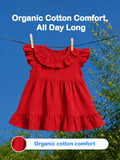 Light Organic Cotton Trendy Maroon Frock | Elegant & Comfortable