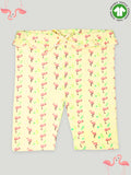 Kidbea 100% Organic cotton girls pants | Flamingo | Yellow