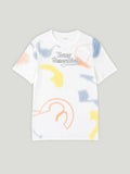 Kidbea Boys Summer Co-Ord Set | Cotton T-Shirt and Shorts for Kids | White