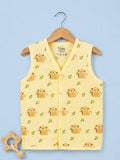 BambooTEC™ Bamboo Muslin Baby Jhabla – Monkey & Leaf Print