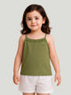Olive Green Bamboo Camisole for Girls – Soft, Lightweight & Breathable