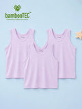BambooTEC™ Bamboo Kids Vest Pack of 3 – Lavender Sleeveless Vests