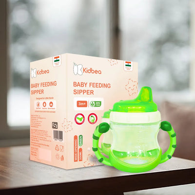 Sipper – Green, Soft Spout, 200ML, BPA-Free