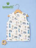 BambooTEC™ Bamboo Muslin Baby Jhabla – Chess & Clock Print