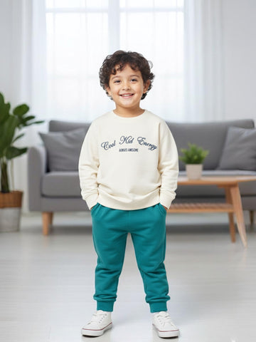 Boys Winter Co-ord | Organic Cotton Sweatshirt & Joggers