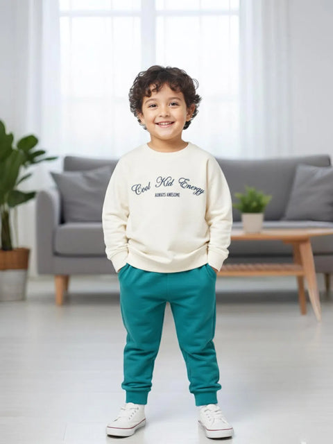 Boys Winter Co-ord | Organic Cotton Sweatshirt & Joggers