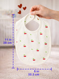Organic Cotton Baby Bib Pack of 3 – Soft Breathable Football, Blue Dog & Turtle Print, Feeding & Drool Bibs