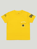 Kidbea Boys Summer T-Shirt and Shorts Co-Ord Set | Soft Cotton Blend Outfit for Kids | Yellow