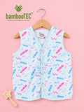 BambooTEC™ Bamboo Muslin Baby Jhabla – Crayon Print