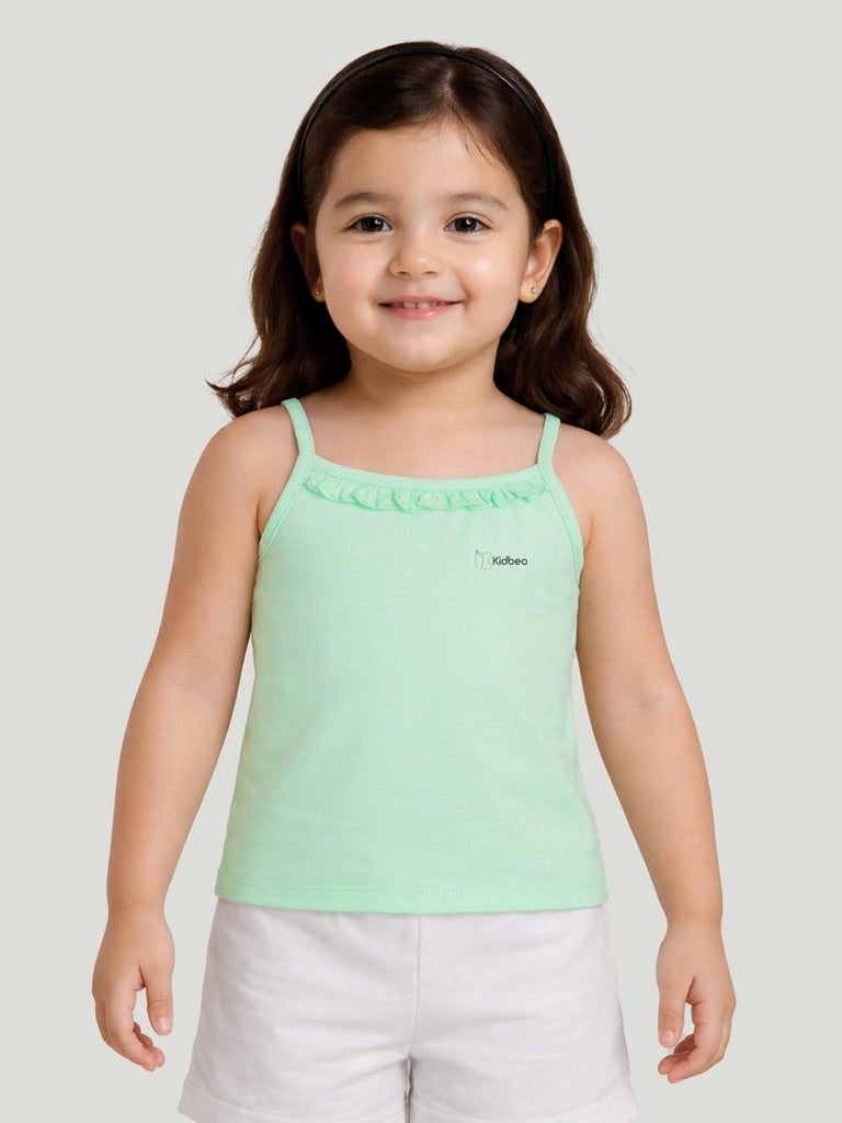Mint Green Bamboo Camisole for Girls – Soft, Lightweight & Breathable