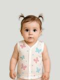 Premium Extra Soft Muslin Baby Jhabla | Cute Butterfly Print