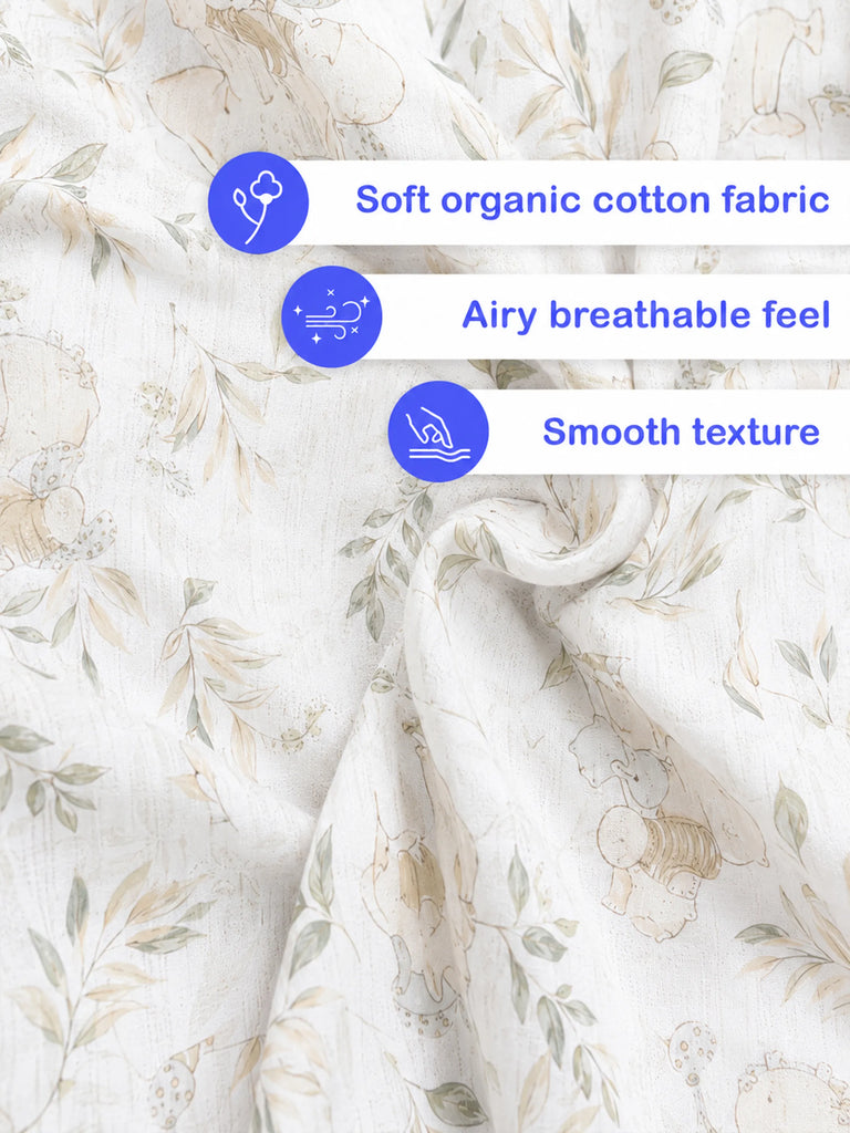 BambooTEC™ Unisex Bamboo Fabric Printed Baby Romper