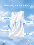 BambooTEC™ Boys Bamboo Fabric White Solid Vest