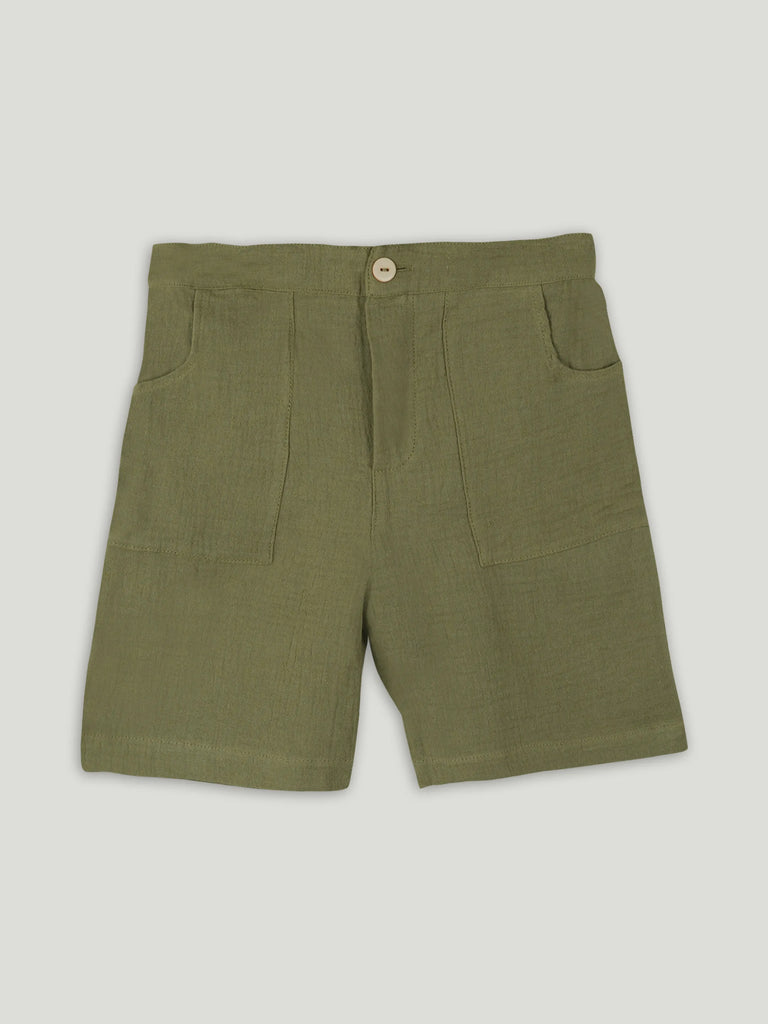 Light Organic Cotton Co-Ord Set Pack of 3 | Stylish & Comfortable Wear for Kids (Green, Rust & Grey)