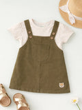 Baby Girl Dungaree Dress | Dungaree & T-shirt