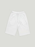 Kidbea Boys Summer Co-Ord Set | Cotton T-Shirt and Shorts for Kids | White