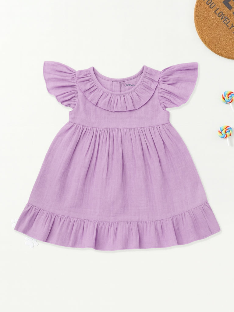 Light Linen Lavender Angel Frock | Elegant & Comfortable