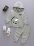 Baby organic  cotton Winter Set | Cute Dinosaur Hoodie & Pant