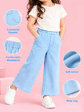 Unisex Denim Jeans – Light Blue Wide-Leg Jeans with Pockets
