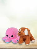 Kidbea Octopus Mood Change and Puppy Soft Toy, Suitable for Boys, Girls and Kids, Super-Soft, Safe.