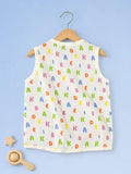 BambooTEC™ Bamboo Muslin Baby Jhabla – Alphabet Print