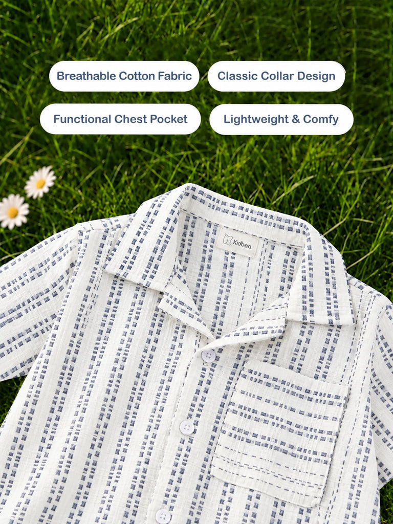 Kids Printed Cotton Shirt – Full Sleeve Casual Shirt with Pocket