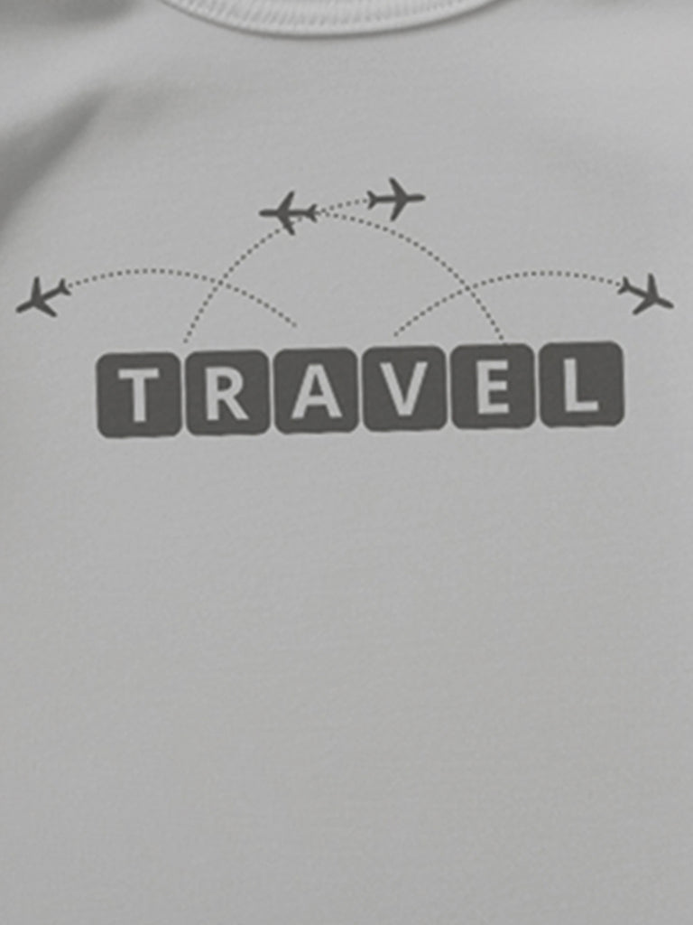 Unisex Premium 100% Bamboo Ultra-Soft fabric Onesies with Travel Texture - Grey
