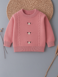Organic Cotton Knitted Baby Sweater | Warm Winter Pullover