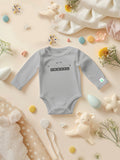 Premium Unisex 100% Bamboo Ultra-Soft fabric Pack of 3 Onesies with Beautiful Prints  - Grey, Orange & Off White