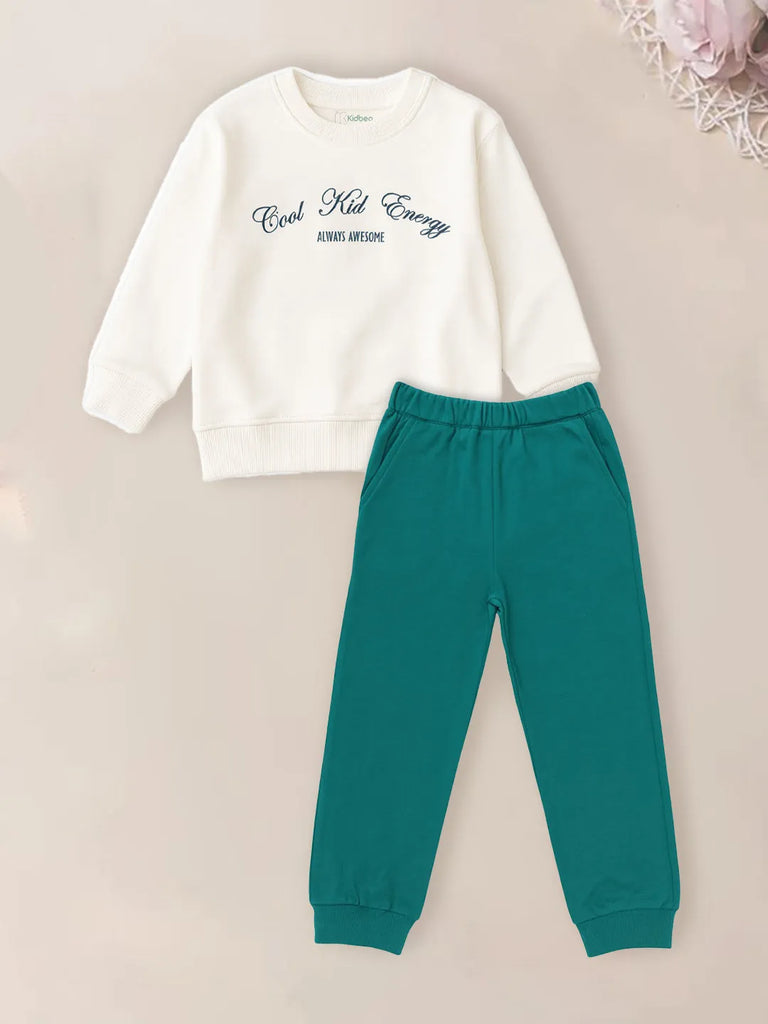 Boys Winter Co-ord | Organic Cotton Sweatshirt & Joggers