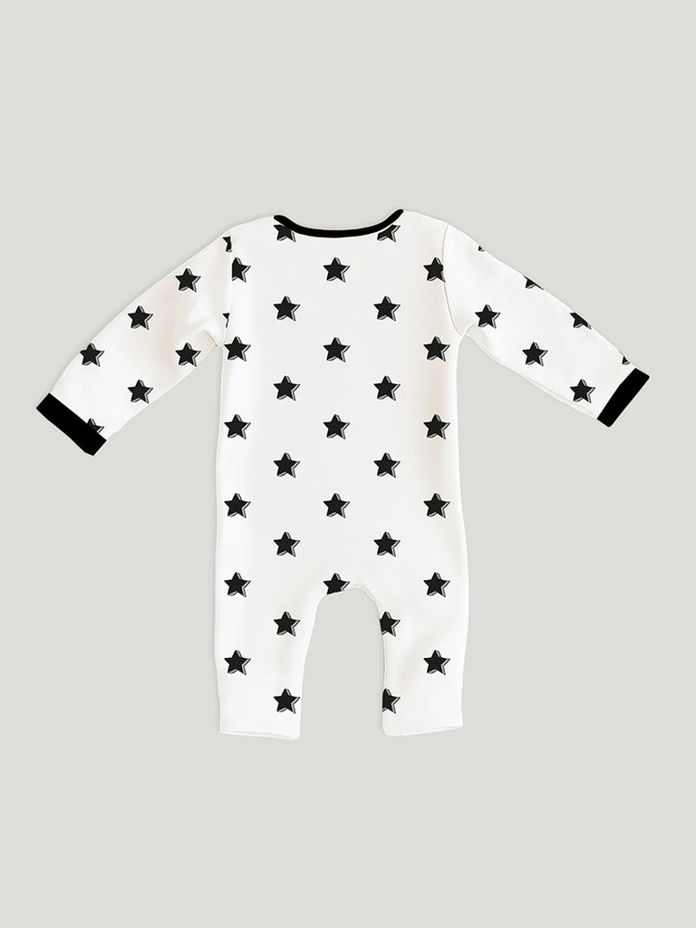 100% Organic Cotton Romper Pack – Heart & Star Designs, Pink & Black, Full Sleeves
