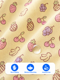 BambooTEC™ Bamboo Muslin Baby Frock – Fruity Fiesta Print, Soft & Breathable Dress