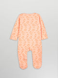 Organic Cotton Baby Romper – Soft Breathable Bunny Print Full Sleeve Zip Sleepsuit