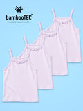 BambooTEC™ Girls Camisole Pack of 4 – Lavender Ruffle Tops