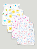 Extra Soft Muslin Cotton Jhabla Cloth for Baby | Space, Sun, Star and Mickey Print | Print May Vary