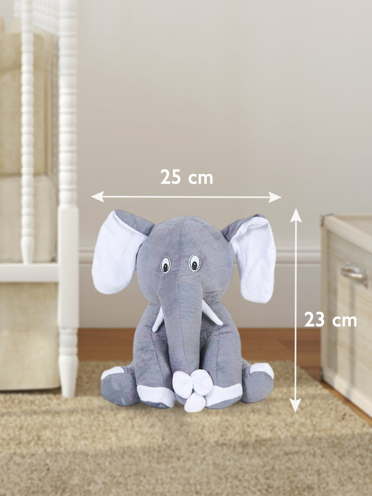 Kidbea Elephant, Unicorn Pink, Yellow, Teddy Brown & Grey Suitable for Boys, Girls and Kids, Super-Soft, Safe, 30 cm.