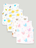 Extra Soft Muslin Cotton Jhabla Cloth for Baby | Space, Sun, Tiger and Butterfly Print | Print May Vary