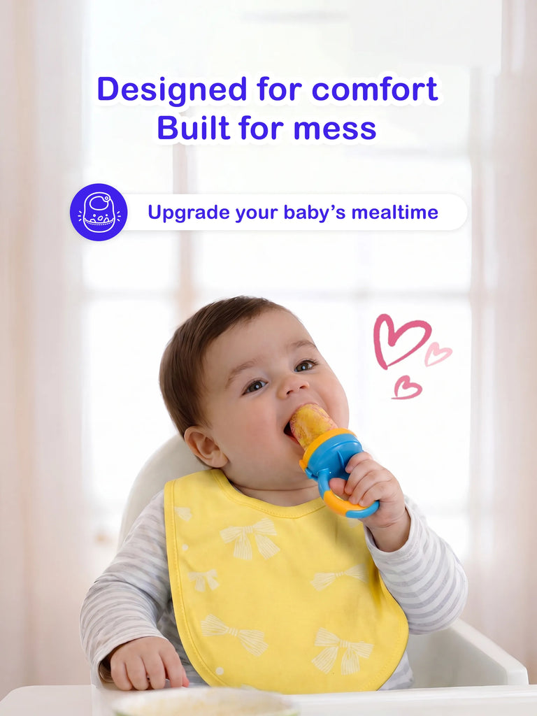 Organic Cotton Baby Bib Pack of 2 – Soft Breathable Football & Bow Print, Feeding & Drool Bibs