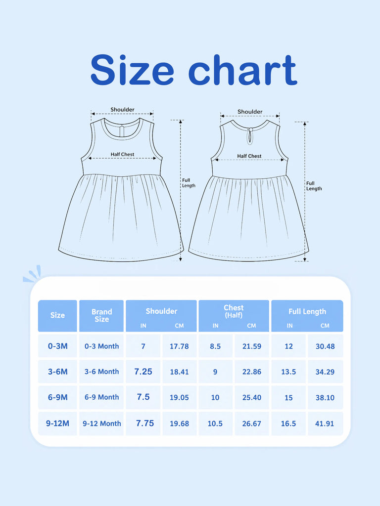 BambooTEC™ Bamboo Muslin Girls Frock – Cute Puppy & Cherry Prints | Pack of 2