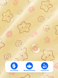 BambooTEC™ Bamboo Muslin Baby Frock – Star & Flower Print, Soft & Breathable Dress