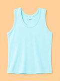 BambooTEC™ Bamboo Kids Vest Pack of 4 – Sky Blue Sleeveless Vests