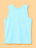 BambooTEC™ Boys Bamboo Fabric Aqua Blue Solid Vest