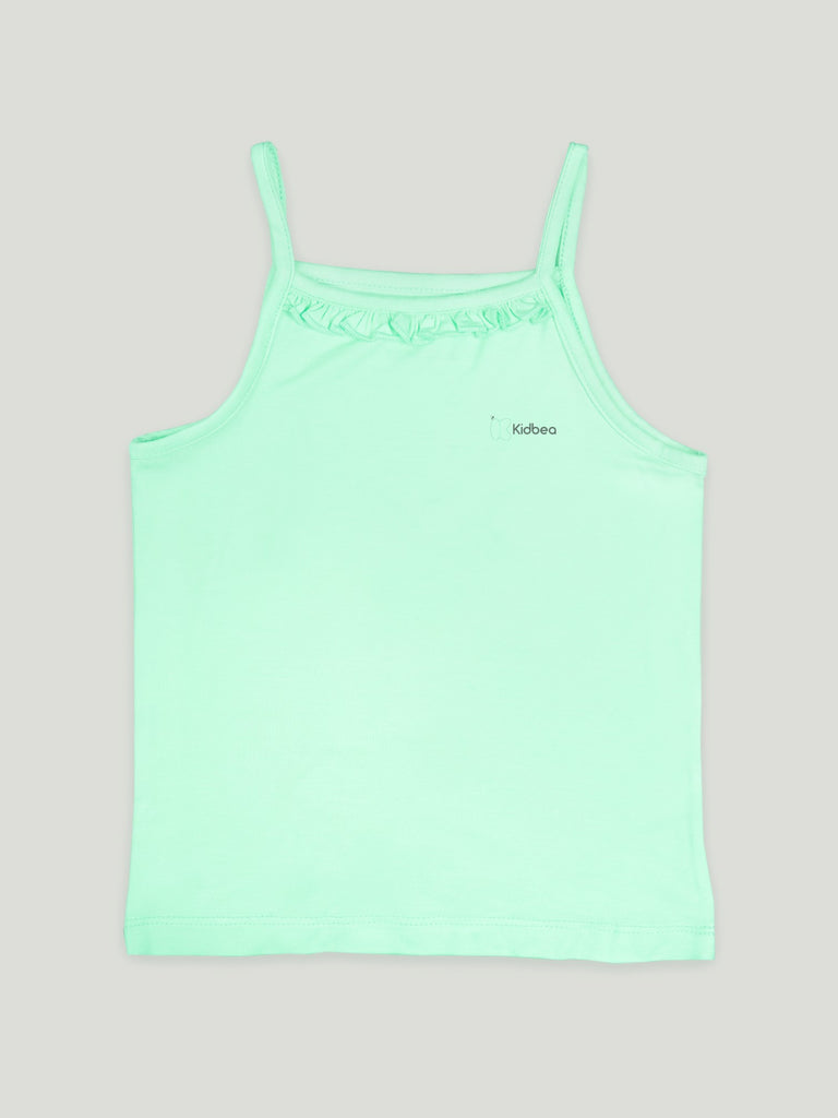 Mint Green Bamboo Camisole for Girls – Soft, Lightweight & Breathable
