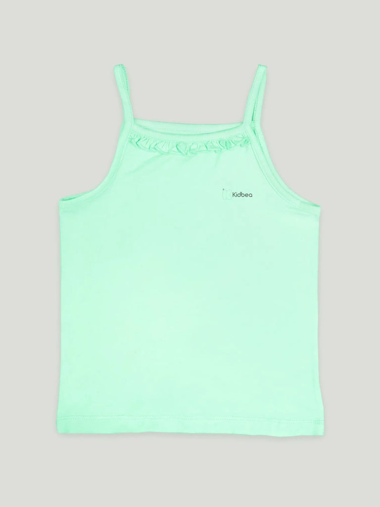 Mint Green Bamboo Camisole for Girls – Soft, Lightweight & Breathable